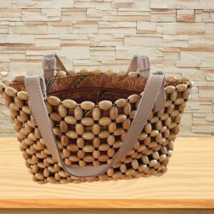 Sak Mini Wooden Beaded Bag